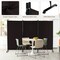 3 Panel Folding Room Divider with 8 Smooth Universal Lockable Wheels